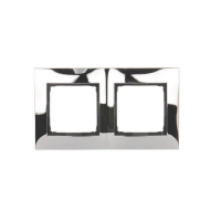 RAMKA PODWÓJNA METALOWA IP20/IP44 CHROM SIMON 54 - DR2/63 - KONTAKT SIMON