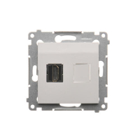 GNIAZDO HDMI BIAŁY SIMON 54 - DGHDMI.01/11 - KONTAKT SIMON
