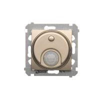 Łącznik z czujnikiem ruchu z przekaźnikiem (moduł) 8(2) A, 230V~; złoty mat   *Wymagana instalacja 3-przewodowa - DCR10P.01/44 - KONTAKT SIMON