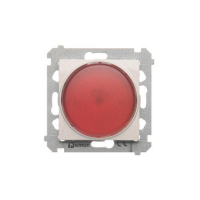 Sygnalizator świetlny LED &ndash; światło czerwone (moduł) 230V~; biały - DSS2.01/11 - KONTAKT SIMON