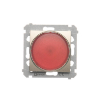 Sygnalizator świetlny LED &ndash; światło czerwone (moduł) 230V~; złoty mat - DSS2.01/44 - KONTAKT SIMON