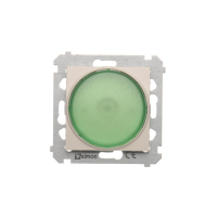 Sygnalizator świetlny LED &ndash; światło zielone (moduł) 230V~; kremowy - DSS3.01/41 - KONTAKT SIMON